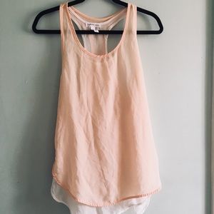 Double Layer Peach Long Tank
